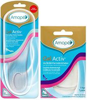 Amope GelActiv Insoles for Women (2 Pack) 1 Pair Ultra Slim Ball Of Foot Invisible Gel Cushion & 1 Pair Everyday Heels for Sizes 5-10