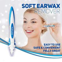 Earwax Removal Tool Smart q Grips Ear Cleaner Spiral Ear Wax Remover Swab Kit with 16 pcs Flexible Tips Safe and Soft for Adults and Kids