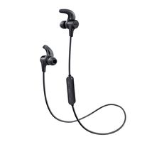 Wireless Earbuds, AUKEY Bluetooth Headphones with Enhanced Bass, Sweat-Resistant, 8-Hour Battery Life, Built-in Mic, Secure Fit Sports Earphones