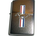 Zippo Ford Mustang Satin Chrome Lighter