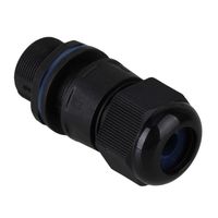 CNBTR Ethernet LAN Black IP68 Protection M20 Stuffing Locknut Outdoor Plastic RJ45 AP Waterproof Cable Gland Connector