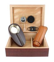 None mahogany and accessorie humidor
