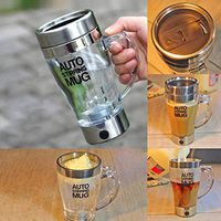 Lazy Electric Stainless Steel Self Mixing Cup Magnetic Stirring Coffee Mug