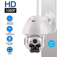 Outdoor WiFi IP Security Camera,Unine Wireless Home Surveillance HD 1080P Pan/Tilt/Zoom Cameras W/Night Vision, 2 Way Audio, Motion Detection, Works on Smart Phone,IP66 Weatherproof,Push Alerts