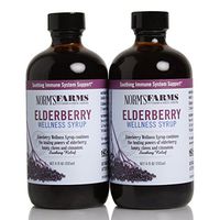 Norm's Farms Black Elderberry Wellness Syrup 8 Ounce Bottle, Pack of 2