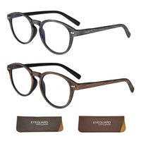 EYEGUARD 2 Pairs Blue Light Blocking Reading Glasses Men and Women Anti Eyestrain Anti Glare Computer Readers