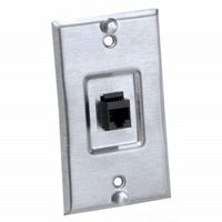 Panduit KWP5EY 1-Gang Category-5E Keystone Wall Phone Plate