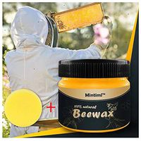 Wood Seasoning Beewax Polish for Wood & Furniture, Home Cleaning All Natural Wood Seasoning Beeswax Furniture Polish Complete Solution Furniture Care Beeswax,Protect and Enhance The Shine (A)