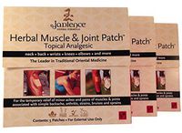 3 Pack Jadience Muscle & Joint Pain Relief Patch: 5 per Box | Dit Da Jow | Relieves Sore Neck, Back, Shoulders, Arms, Hands, Wrists, Hips, Legs, Knees, Feet | 100% Natural Analgesic | Hypoallergenic