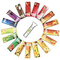 HORNET Flavored Rolling Papers with Glass Filter, 850 PCS Unbleached and Raw Cigarette Papers, 17 Juicy Fruit Flavors (1 1/4 Size)
