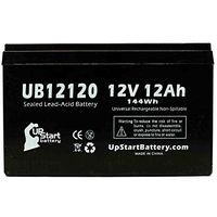 Replacement for APC Back-UPS 650 BP650SC Battery - Replacement UB12120 Universal Sealed Lead Acid Battery (12V, 12Ah, 12000mAh, F1 Terminal, AGM, SLA) - Includes Two F1 to F2 Terminal Adapters