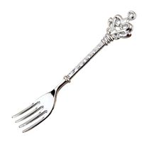 YIJIA Kitchen Dining Bar Classical Vintage Retro Fruit Fork Small Fruit Sign Dessert Tableware Cake Forks A01 Color pack of 4