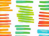 WATERCOLOR RAINBOW 18"x833'Gift Wrap Full Ream Roll (1 unit, 1 pack per unit.)