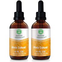 Garden Organics - Black Cohosh Alcohol-Free Extract, Responsibly farmed Organic Black Cohosh (Cimicifuga racemosa) Dried Root (2x4 Fl Oz)