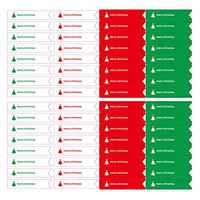 20 Sheets 4 Colors Merry Christmas Self-Adhesive Stickers Label Sealing Sticker for Lollipop Bakery Candy Biscuits Treats Gift Box, 640 Pcs in Total