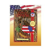 Hsu's Ginseng SKU 0030-4 | Wild Long Ungraded Small | Wild American Ginseng | 许氏花旗参原枝長型正野山參未修剪參小號 | 4 oz Box, 西洋参, 野山參