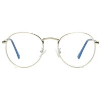COASION Blue Light Blocking Glasses Retro Round Clear Lens Anti Blue Ray Computer Game Eyeglasses (Silver)
