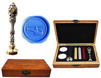 MNYR Helicopter Plane Luxury Wood Box Silver Metal Peacock Wedding Invitations Gift Cards Paper Stationary Envelope Seals Custom Logo Wax Seal Sealing Stamp Wax Sticks Melting Spoon Wood Gift Box Kit