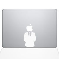 The Decal Guru Man in Suit MacBook Decal Vinyl Sticker - 13" MacBook Pro (2016 & Newer) - White (1121-MAC-13X-W)