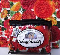 'NUGGLEBUDDY New! Microwavable Moist Heat & Aromatherapy Organic Rice Pack-Cold Pack. Vivid Ranunculus Floral Fabric Infused with LAVENDER & LEMONGRASS Aromatherapy! The Perfect Gift!