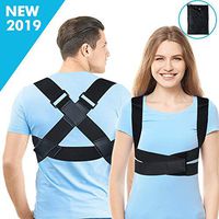 Posture Corrector for Women & Men - Upper Back Brace for Clavicle Support, Adjustable Back Straightener Posture Brace for Neck,Back and Shoulder Pain Relief, Large (41" - 46")