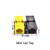 Mini Throwing Star LAN Tap 1.5 Network Packet Connector Capture Mod 100% Replica Monitoring Ethernet Break Haker Tool