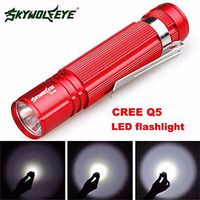 Flashlight,Baomabao 7W CREE Q5 LED 1200lm Mini Flashlight Torch Light 14500/AA Lamp Waterproof_Red
