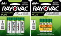 Rayovac Pre-Charged NiMH AA AAA Battery Combo Deal 4 x AA 4 x AAA