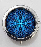 BlackKey Flower Of Life 3-Compartment Decorative Pocket Gift Box Case Organizer for Pill, Color 1 -511