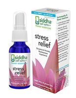 Siddha Remedies Stress Relief Homeopathic Oral Spray for Anxiety Relief, Irritability & Restlessness | 100% Natural Homeopathic Medicine Remedy with Flower Essences for Relaxing & Calming The Mind