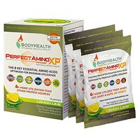 BodyHealth PerfectAmino XP Lemon Lime to-Go Packets, (Box of 15) Best Pre/Post Workout Recovery Drink, 8 Essential Amino Acids Energy Supplement with 50% BCAAs, 99% Utilization