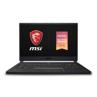 MSI GS65 Stealth-004 15.6" Razor Thin Bezel Gaming Laptop NVIDIA RTX 2070 8G Max-Q, 144Hz 7ms, Intel i7-8750H (6 cores), 16GB, 256GB NVMe SSD, TB3, Per Key RGB, Win10P, Matte Black w/ Gold Diamond cut