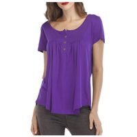 Short Sleeve Tee Blouse for Women,Amiley Womens Summer Solid Letter Printed Short Sleeve O-Neck Casual T Shirts Fashion Tops