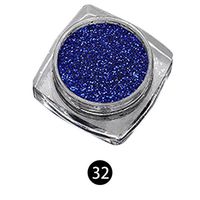 Ecurson Glitter Nail Art Effect Powder Dust Holographic Shimmer Nail Starry Mirror Effect Nail Powder Glitter (T)