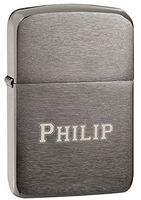 Personalized Zippo Replica Black Ice Lighter with Free Laser Engraving