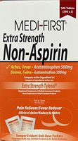 Medi-First Extra Strength Non-Aspirin, Acetaminophen 500mg Tablets - 1/Box of 500