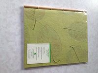 Light Green Handmade Journal - Eco-Friendly Journal - 30 pgs