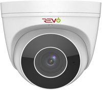 Revo America Ultra Plus HD 4MP Audio Capable IP Turret Security Camera (Motorized Varifocal Lens) - 100' Night Vision, IP67 Weather Resistant, True WDR, 3DNR
