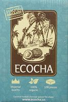 Ecocha Coconut Hookah Charcoal - 100% Organic Coco Coal - 108 Pieces