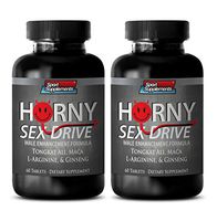 Sex Drive for Men - Horny Sex Drive - Pleasure and Intensity Enhancement with Herbal Horny Sex Drive Supplement (2 Bottles 120 Tablets)