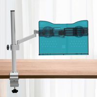 LS Hands Free Book Stand Flexible Folding Document Holder Adjustable Reading Height and Angle for Hard Covers, Paperbacks, CookBooks, TextBooks, Magazines (Space Blue Cat)