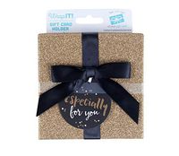 Wrap IT Black and Gold Gift Card Holder Box - Especially for You, 4 x 4 x .5 Inches, 3-Pack