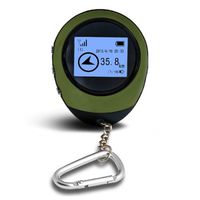 Mini GPS Navigation,Portable Outdoor Location Finder Tracker Handheld with Kay Chain USB Rechargeable for Outdoor Hiking Traveling Hunting Wild Exploration(Green)