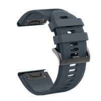 hellosy Soft Silicone Band Compatible with Garmin Fenix 5X Band/Garmin Fenix 3 Band/Garmin Fenix 5X Plus Band/Garmin Fenix 3 hr Band. （Slate） ...