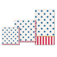 Michel Design Works Stars and Stripes Lunch Napkin, 20-Pack, 3-Ply