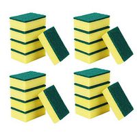 20 Pcs Kitchen Cleaning Sponges,Double-Sided Eco Non-Scratch for Dish,Scrub Sponges (A)