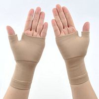 Wrist Brace Sleeve by Compression - Relief for Carpal Tunnel, Cubital Tunnel, Tendonitis, Arthritis, Wrist Sprains. (Beige, S)