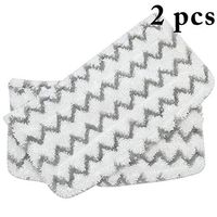 JUSTDOLIFE 2PCS Steam Mop Pad Replacement Mop Cleaning Pad Microfiber Mop Head Replacement Pad
