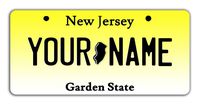 BleuReign Personalize Your Own New Jersey State Bicycle Bike Stroller Children's Toy Car 3"x6" License Plate Tag