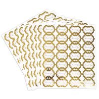 Thank You Stickers to Seal Envelopes (Gold Foil, 252 Stickers)